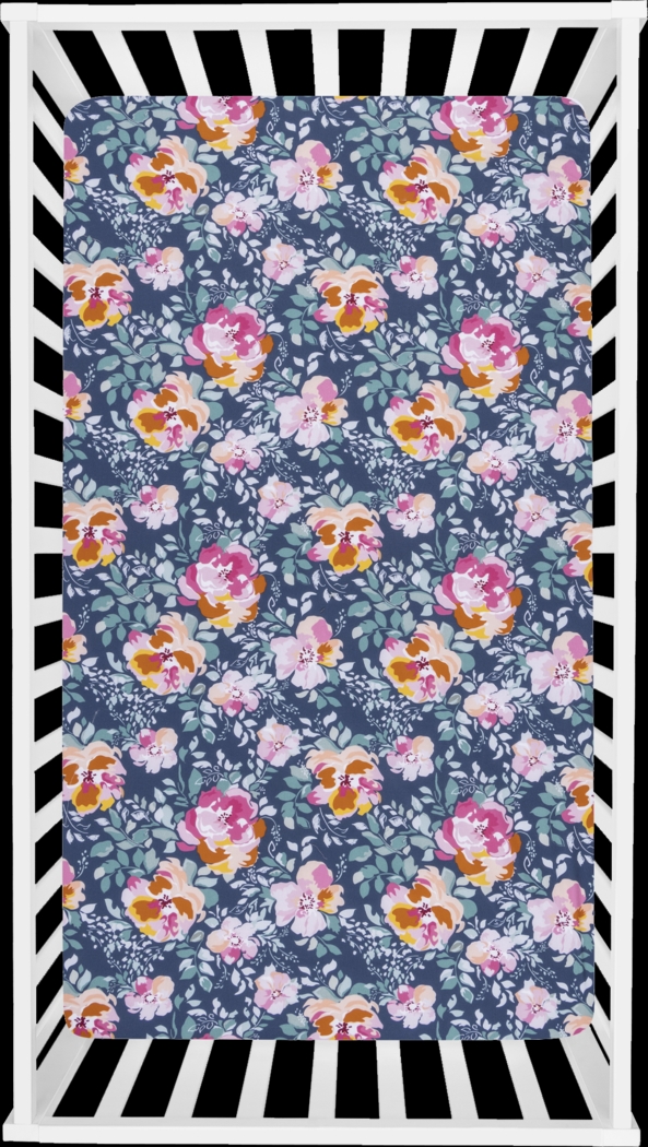 Kids Flower Snooze Blue Baby Bedding Set - Thumbnail - Image 6