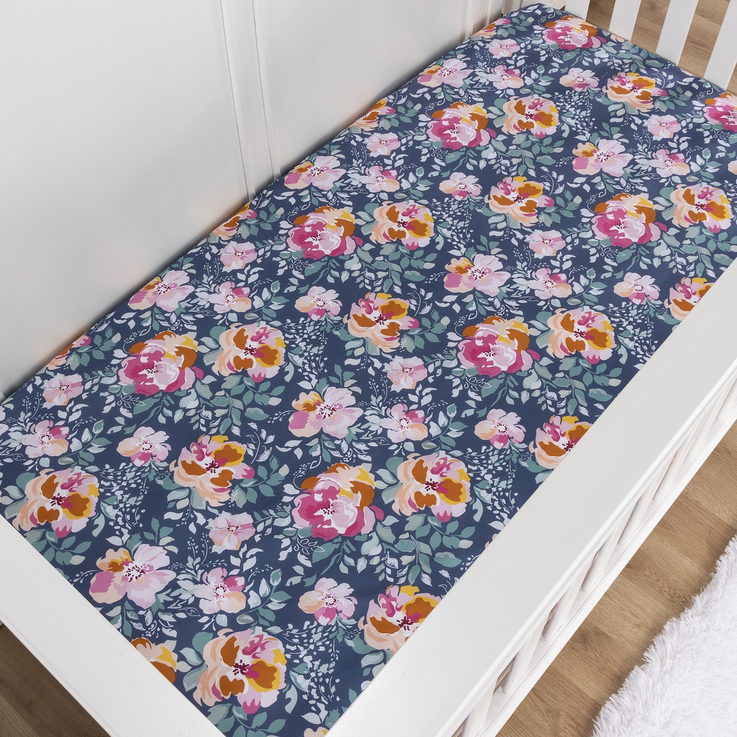 Kids Flower Snooze Blue Baby Bedding Set - Thumbnail - Image 10