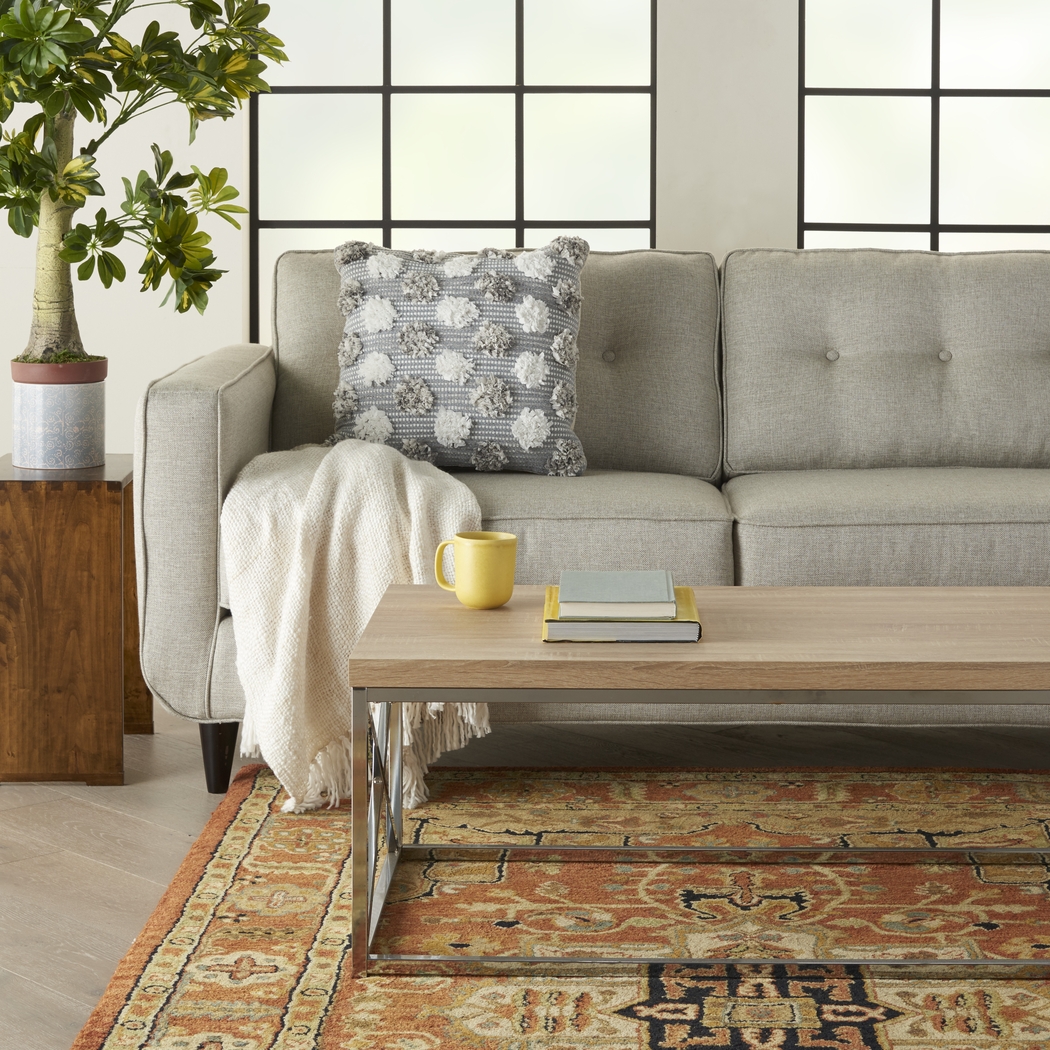 Kids Flowerful Gray Accent Pillow - Thumbnail - Image 3