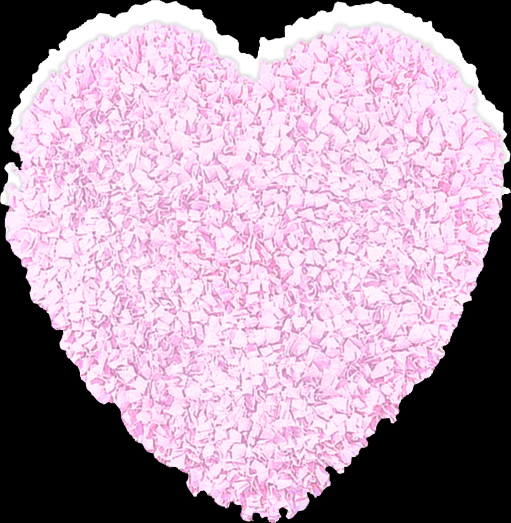 Kids Fluffy Heart Pink 3' x 3' Rug - Thumbnail - Image 1