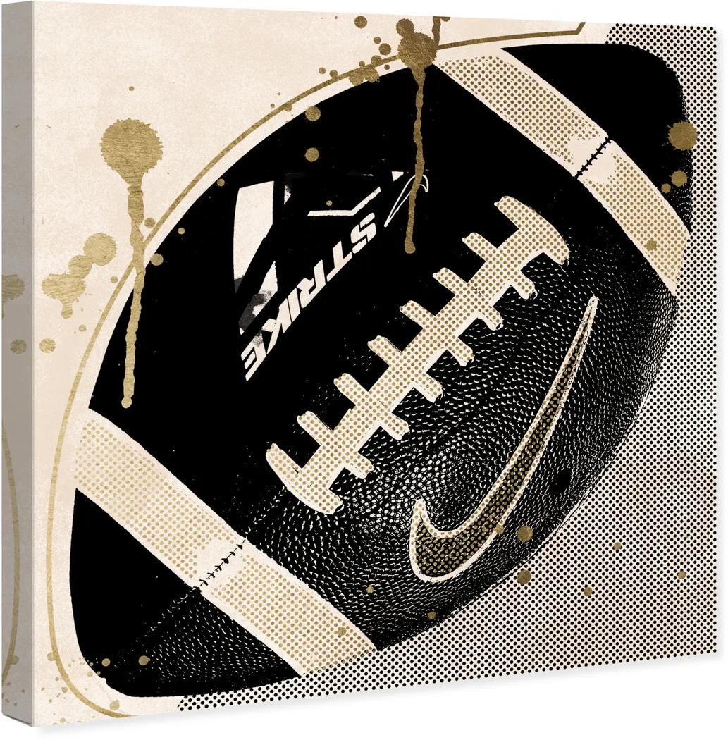 Kids Football Days Black Small Wall Art - Thumbnail - Image 2