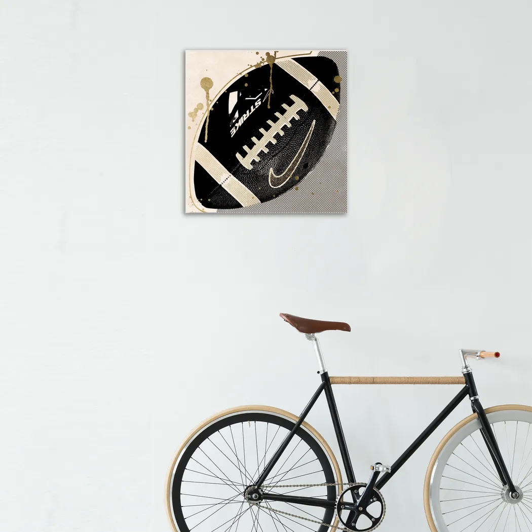 Kids Football Days Black Small Wall Art - Thumbnail - Image 3