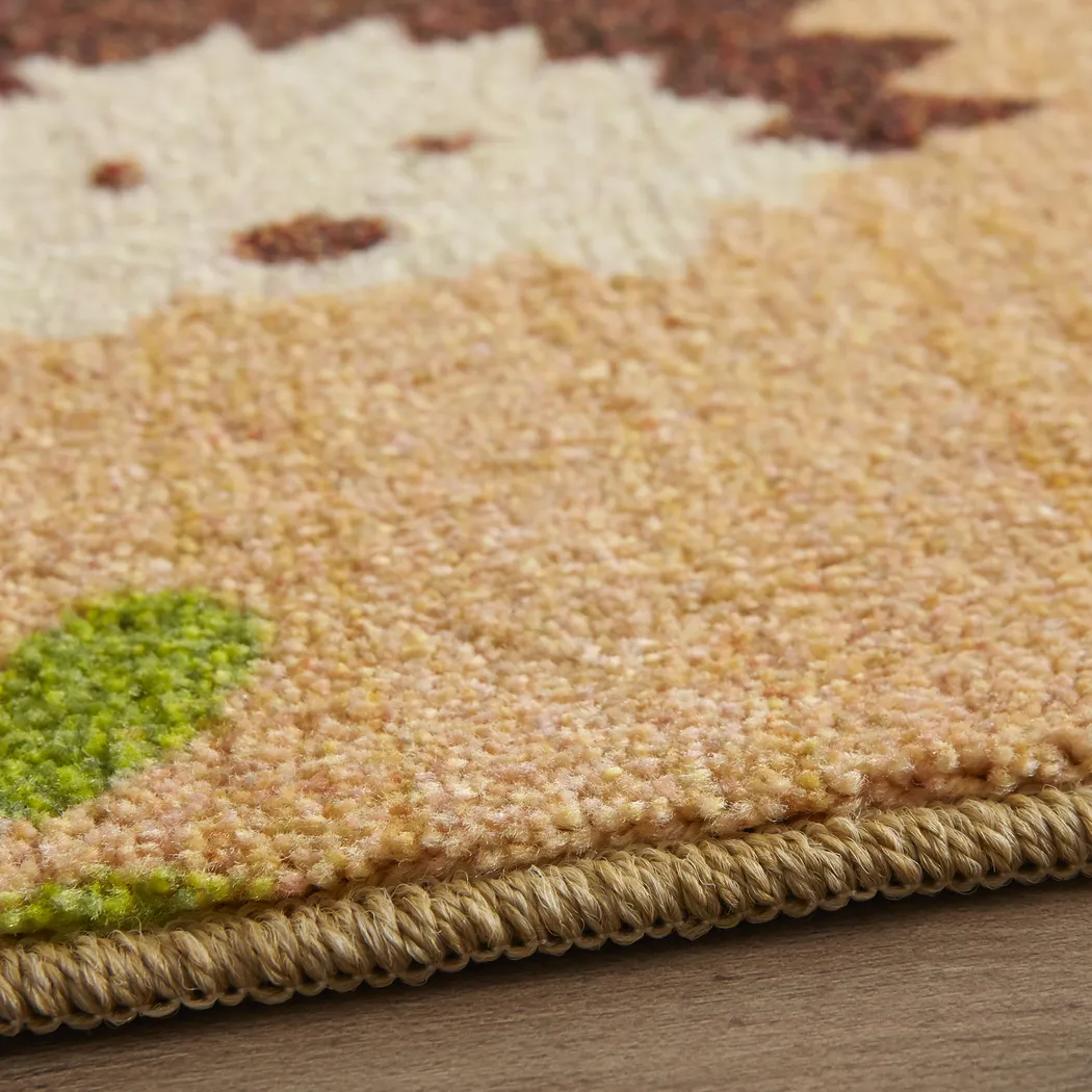 Kids Forest Party Beige 5' x 8' Rug - Thumbnail - Image 3