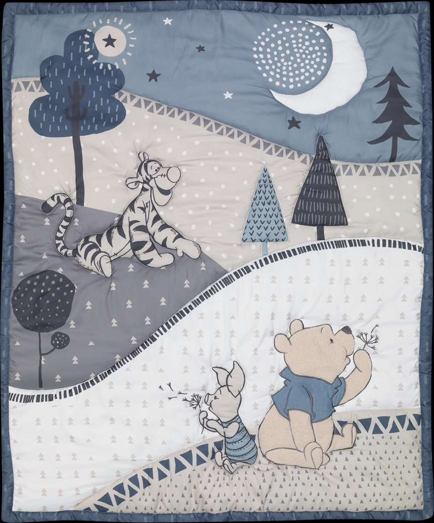 Kids Forever Pooh Blue Baby Bedding Set - Thumbnail - Image 4