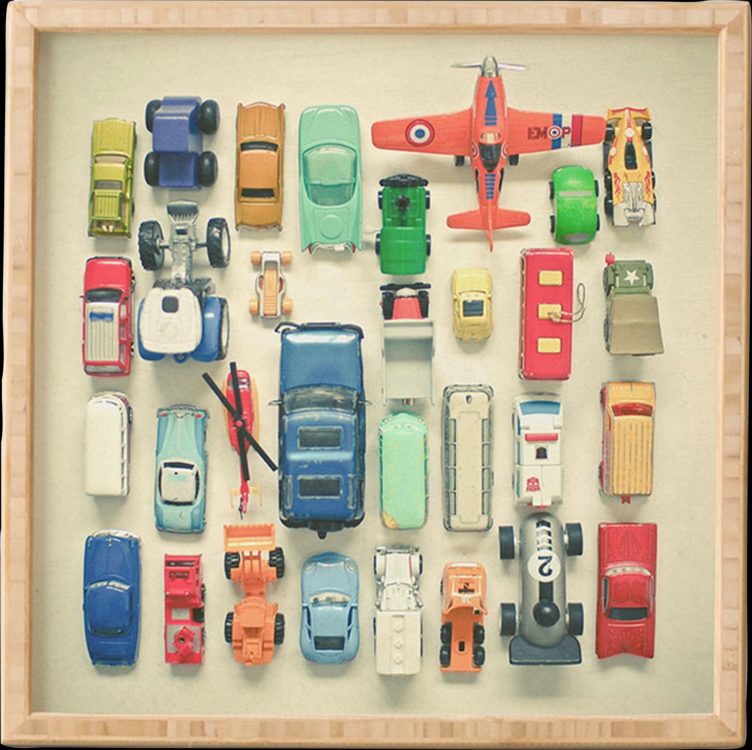 Kids Free Parking Cream Framed Wall Art - Thumbnail - Image 1