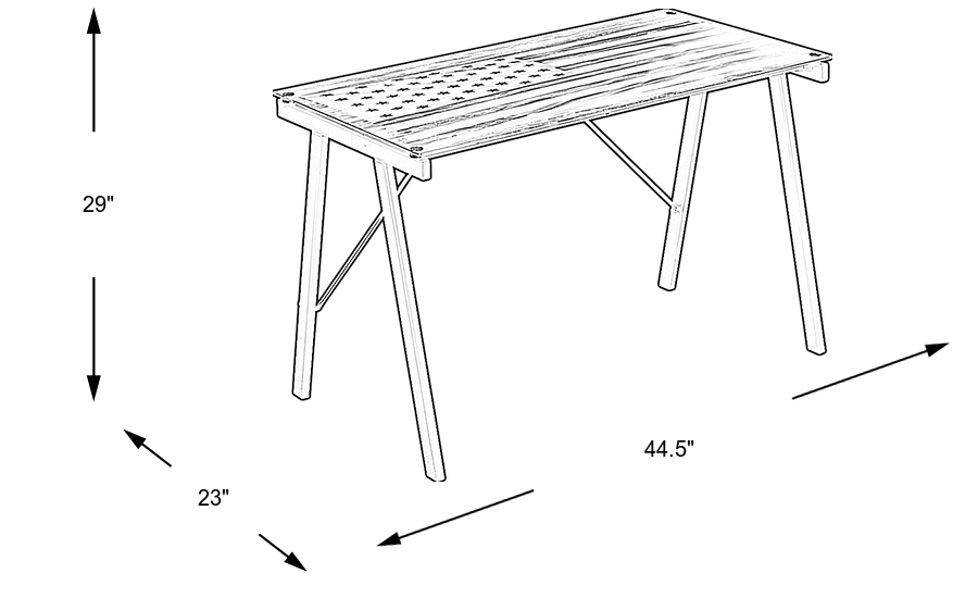 Dimension Image. Please refer to the Dimension Tab on this page for dimension details.