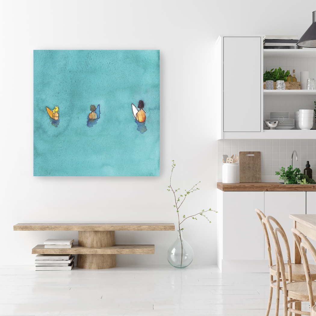 Kids Friends Surf Blue Artwork - Thumbnail - Image 2