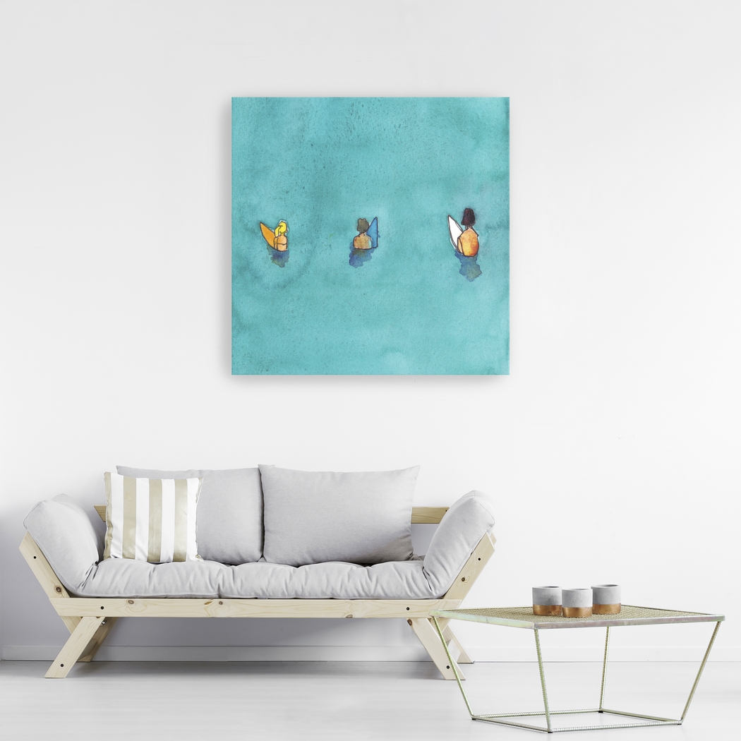 Kids Friends Surf Blue Artwork - Thumbnail - Image 3