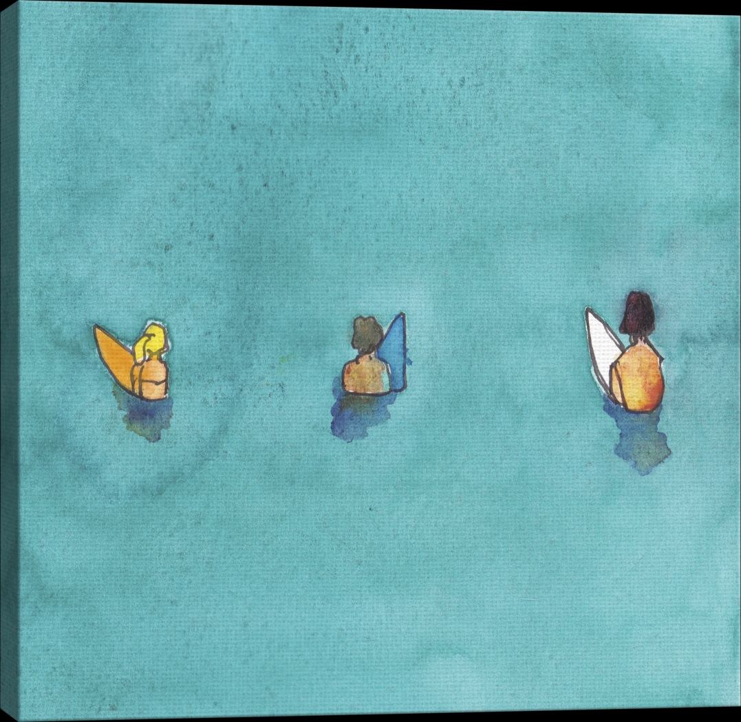 Kids Friends Surf Blue Artwork - Thumbnail - Image 4