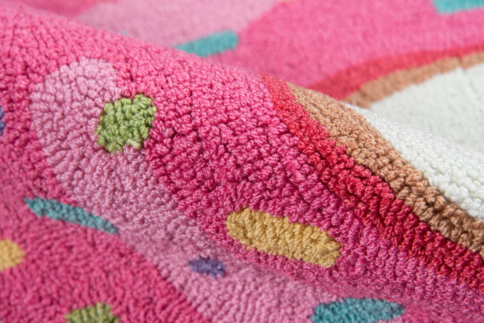 Kids Frosted Treat Pink 36 In. Round Rug - Thumbnail - Image 4