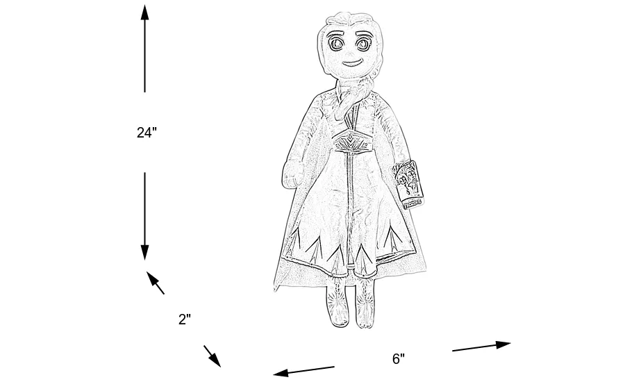 Dimension Image. Please refer to the Dimension Tab on this page for dimension details.