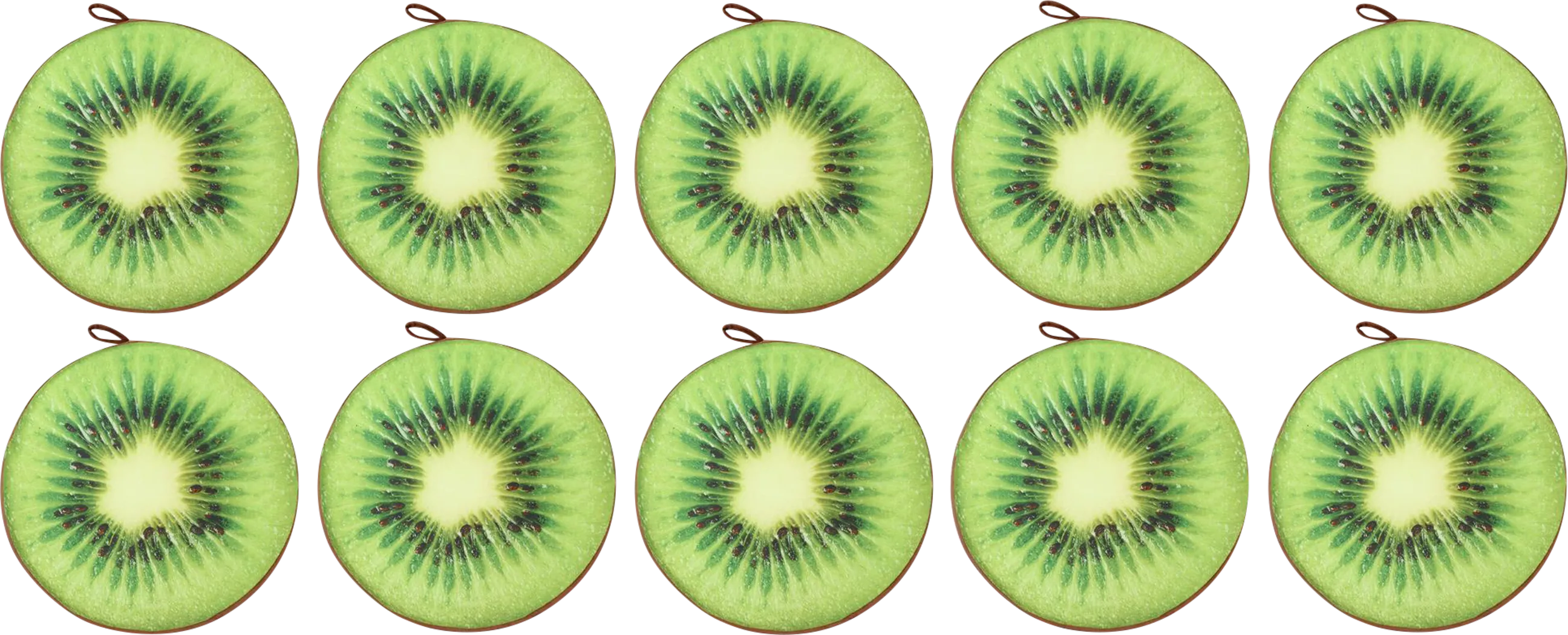 Kids Fruity Cushion Green Floor Pillow, Set of 10 - Thumbnail - Image 2