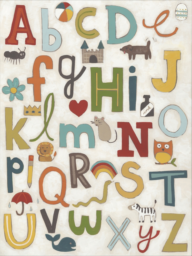Kids Fun Letters White Artwork - Thumbnail - Image 1