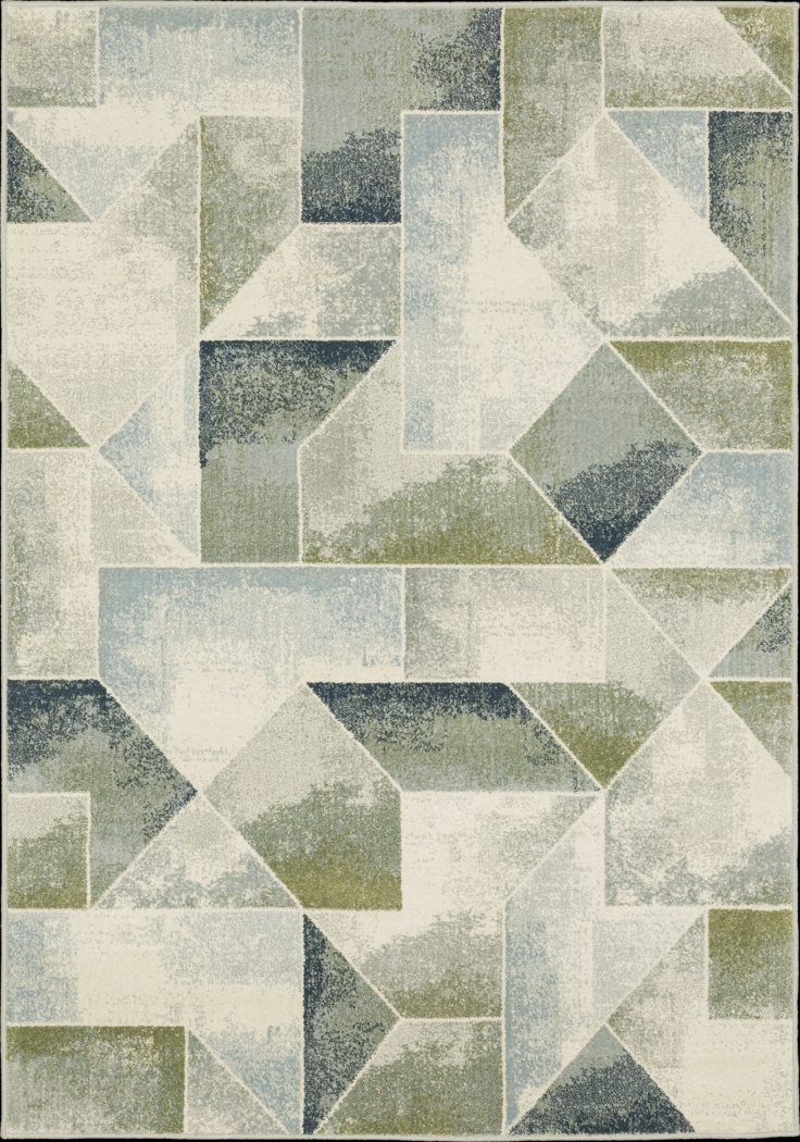 Kids Fun Tangles II Green 5'3 x 7'3 Rug - Thumbnail - Image 1