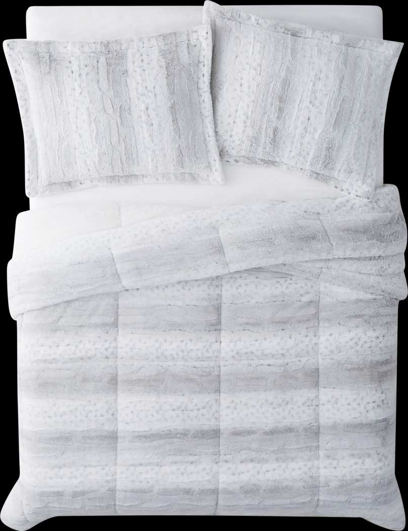 Kids Furry Comfort Gray Twin XL Comforter Set - Thumbnail - Image 3