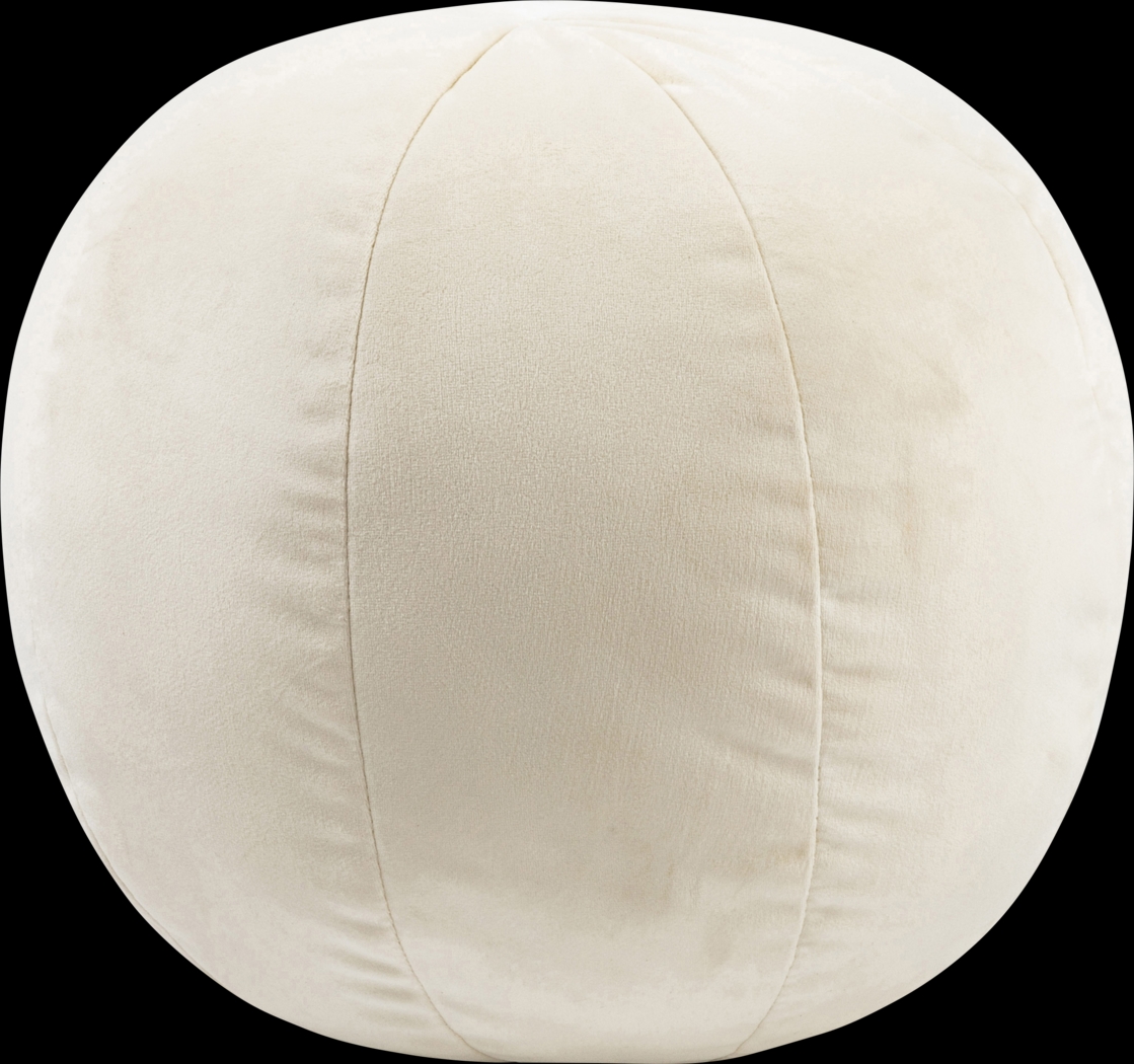 Kids Fuzzy Boba Cream Accent Pillow - Thumbnail - Image 1