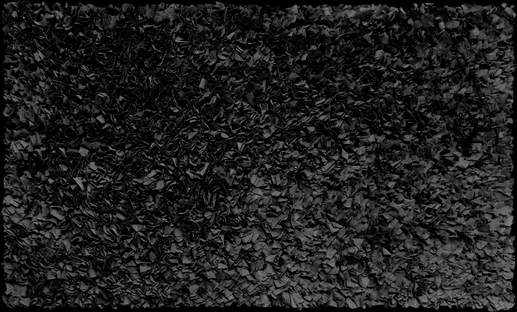 Kids Fuzzy Clouds Black 4'7 x 7'7 Rug - Thumbnail - Image 1