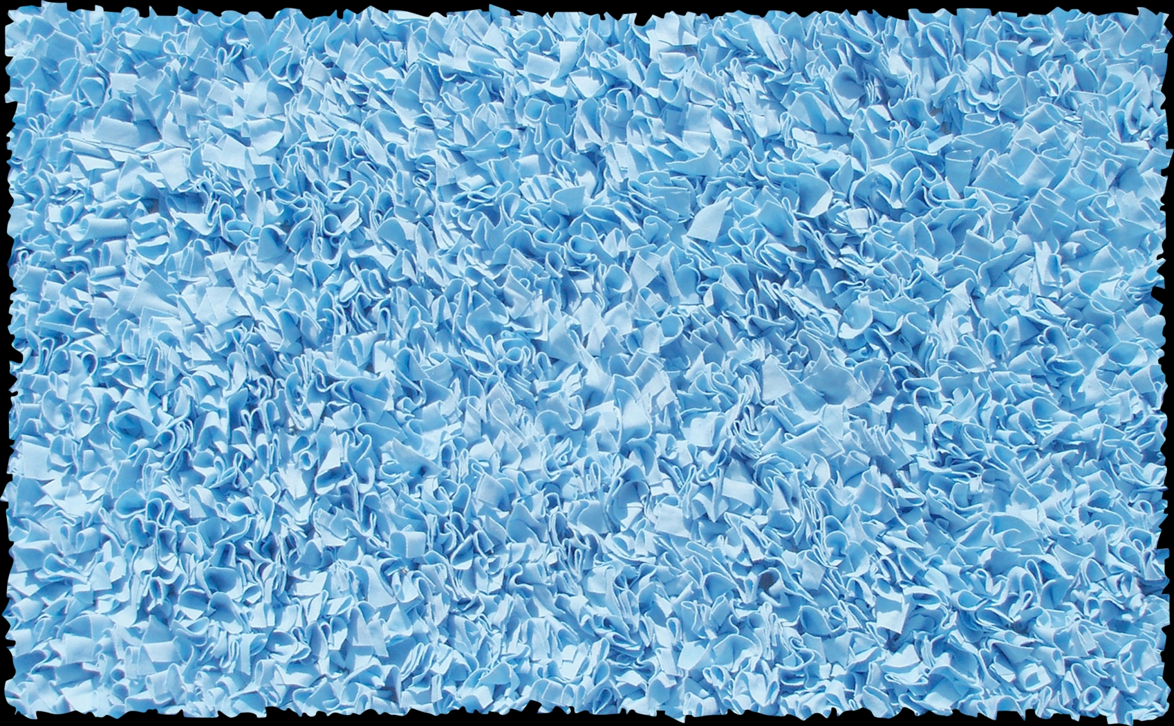 Kids Fuzzy Clouds Blue 4'7 x 7'7 Rug - Thumbnail - Image 1