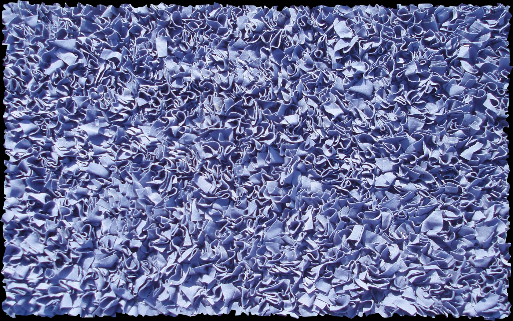 Kids Fuzzy Clouds Dark Blue 2' x 3' Rug - Thumbnail - Image 1