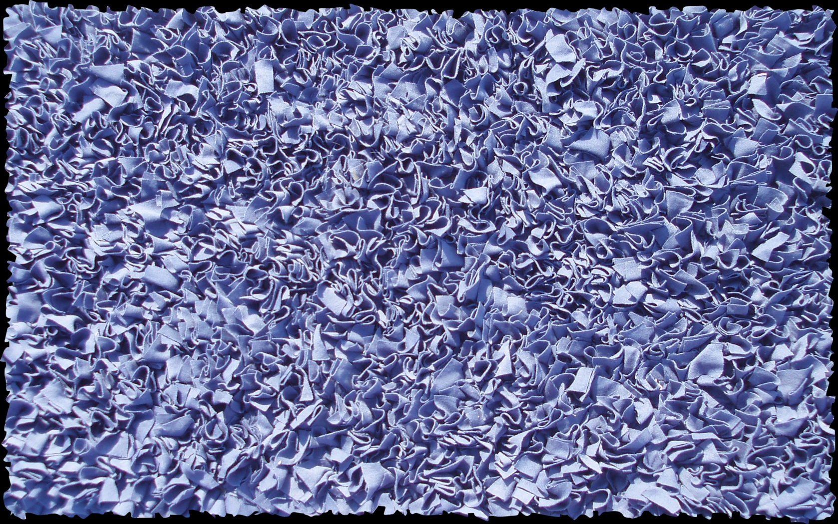 Kids Fuzzy Clouds Dark Blue 2'8 x 4'8 Rug - Thumbnail - Image 1