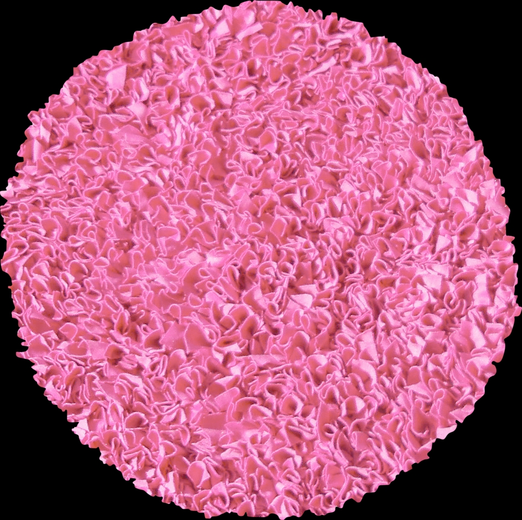 Kids Fuzzy Clouds Fuchsia 4' Round Rug - Thumbnail - Image 1