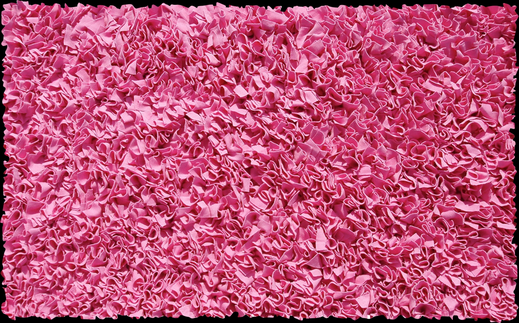 Kids Fuzzy Clouds Fuchsia 4'7 x 7'7 Rug - Thumbnail - Image 1