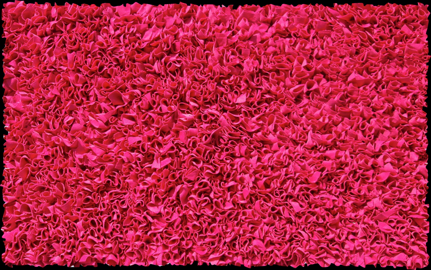 Kids Fuzzy Clouds Raspberry 2' x 3' Rug - Thumbnail - Image 1
