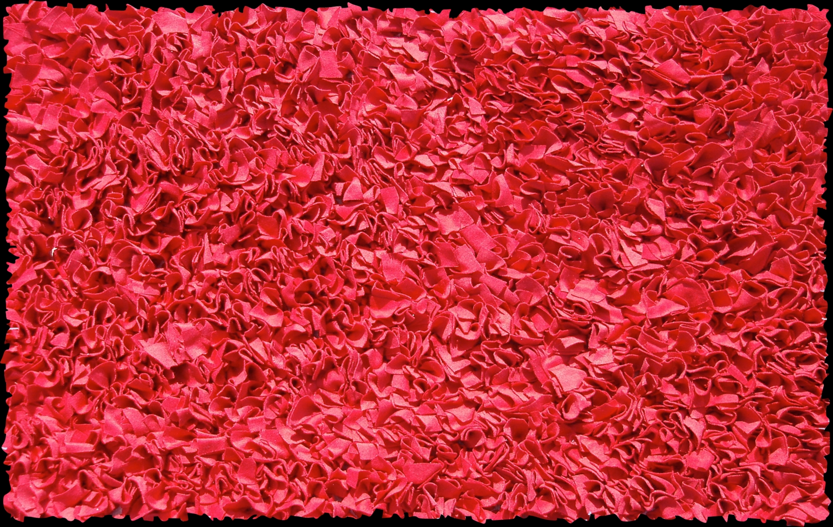 Kids Fuzzy Clouds Red 2'8 x 4'8 Rug - Thumbnail - Image 1