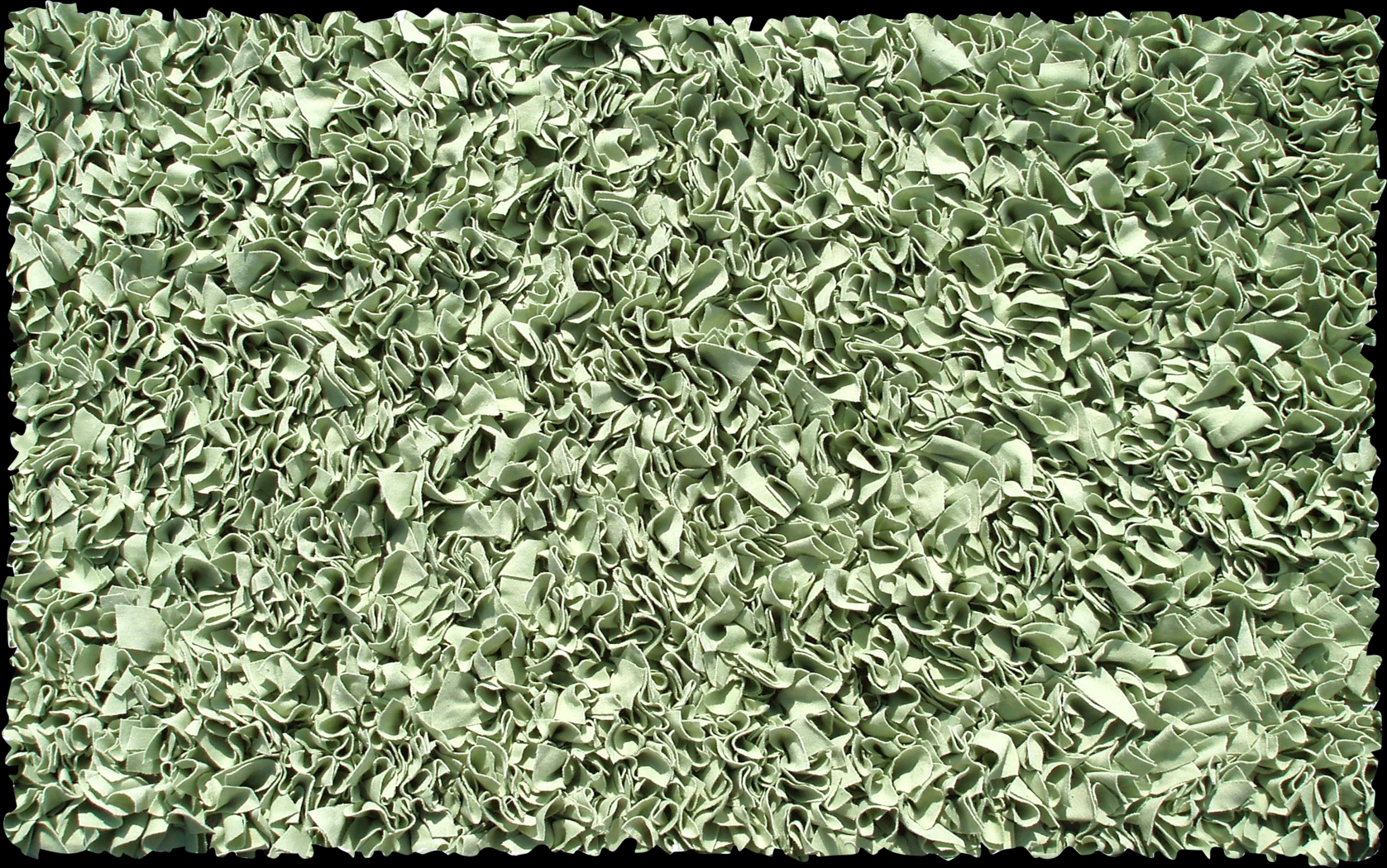 Kids Fuzzy Clouds Sage 4'7 x 7'7 Rug - Thumbnail - Image 1