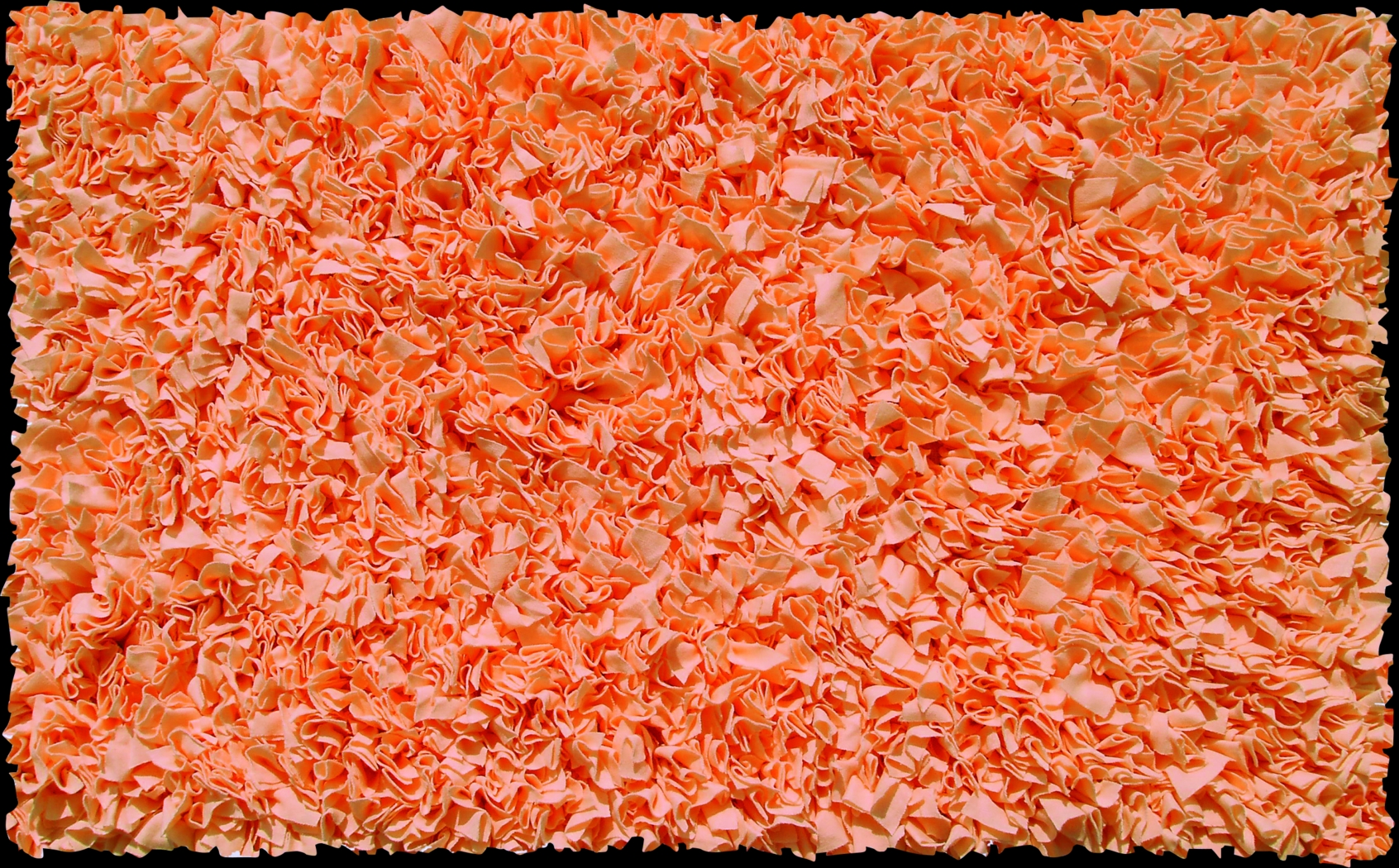 Kids Fuzzy Clouds Tangerine 4'7 x 7'7 Rug - Thumbnail - Image 1
