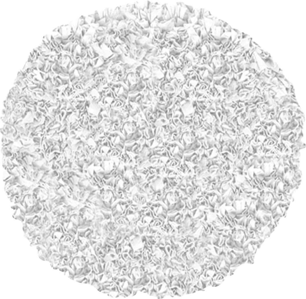Kids Fuzzy Clouds White 4' Round Rug - Thumbnail - Image 1