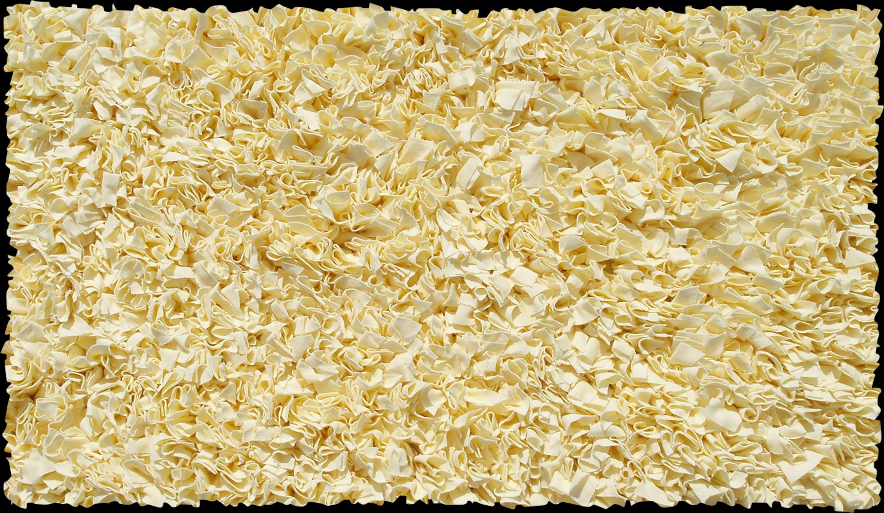 Kids Fuzzy Clouds Yellow 4'7 x 7'7 Rug - Thumbnail - Image 1