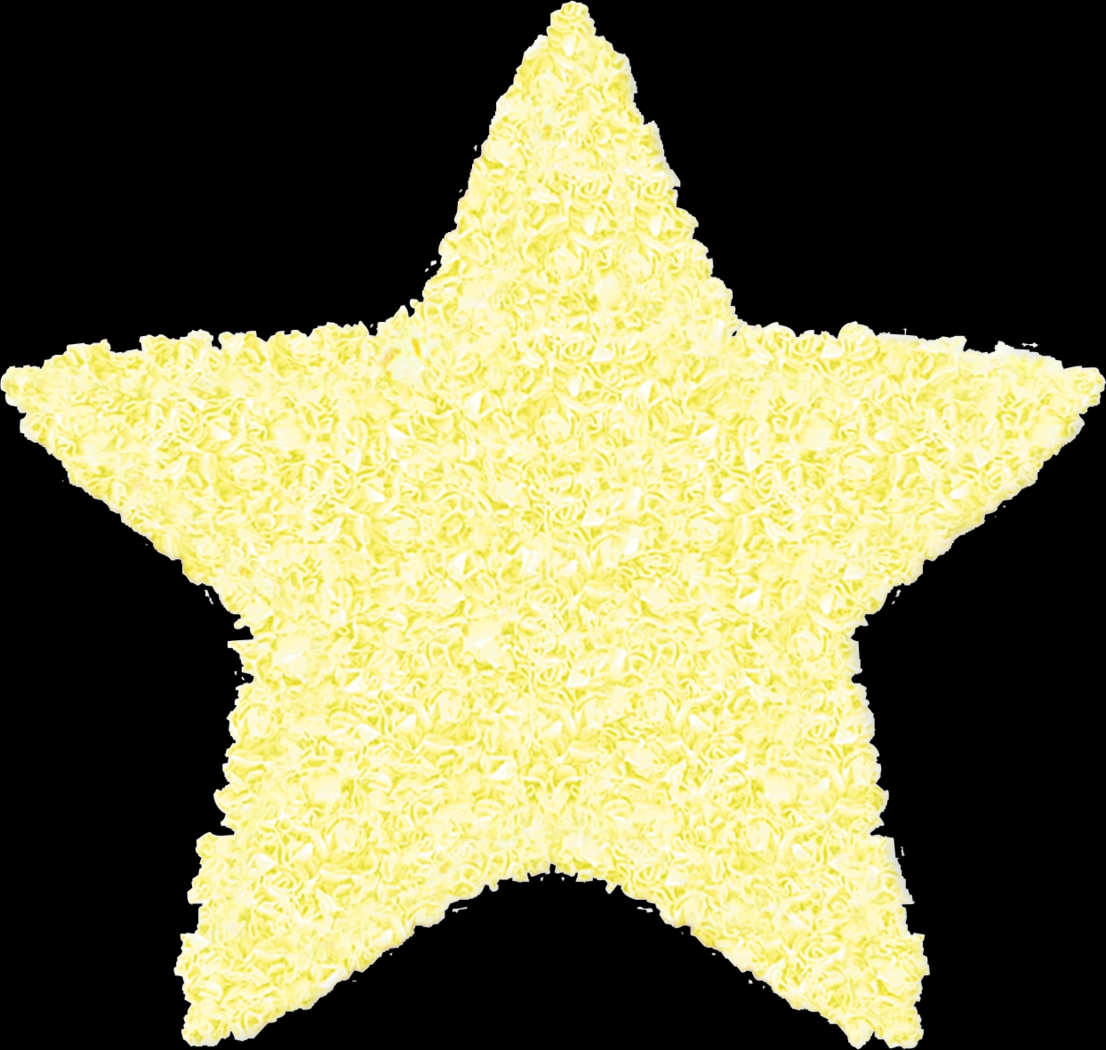 Kids Fuzzy Star Yellow 3' x 3' Rug - Thumbnail - Image 1
