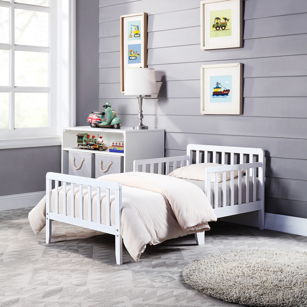 Kids Fyrio White Toddler Bed - Thumbnail - Image 2