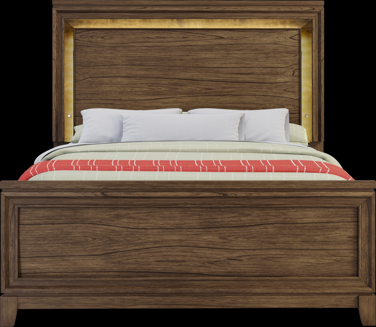 Kids Gallery Zone Saddle 3 Pc Full Lighted Panel Bed - Thumbnail - Image 3