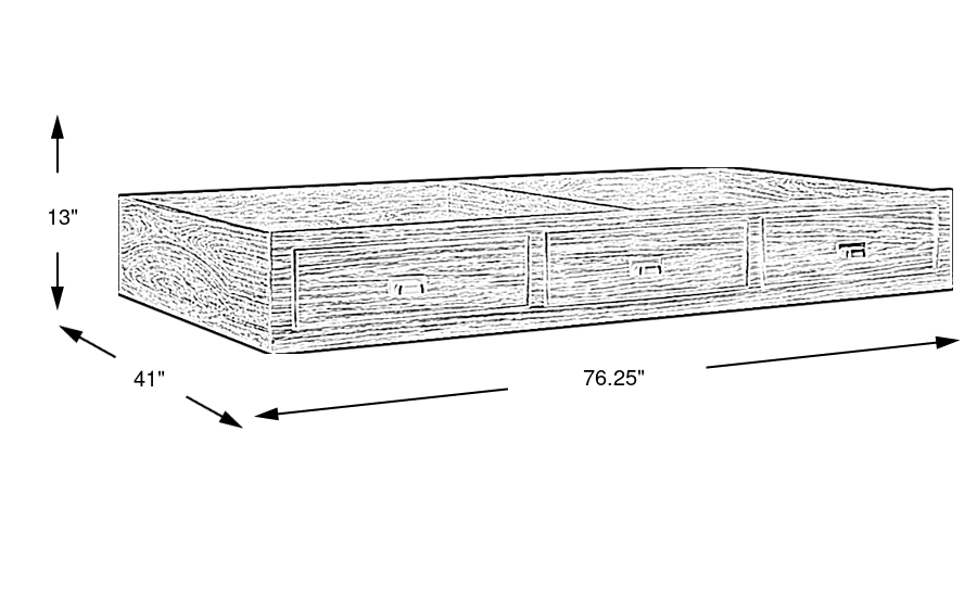 Dimension Image. Please refer to the Dimension Tab on this page for dimension details.