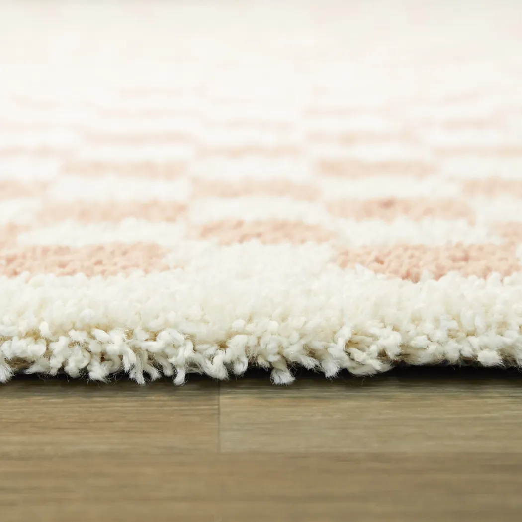 Kids Pixel Party Pink 5'3 x 7' Rug - Thumbnail - Image 3