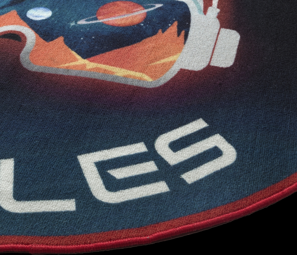 Kids Gamer Goggles Blue 5' Round Rug - Thumbnail - Image 3