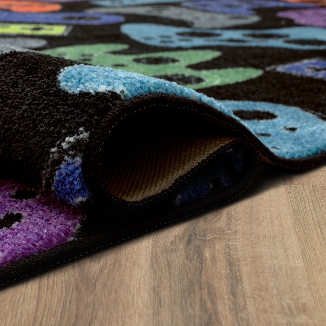 Kids Gamer's Dream Black 3' x 5' Rug - Thumbnail - Image 3
