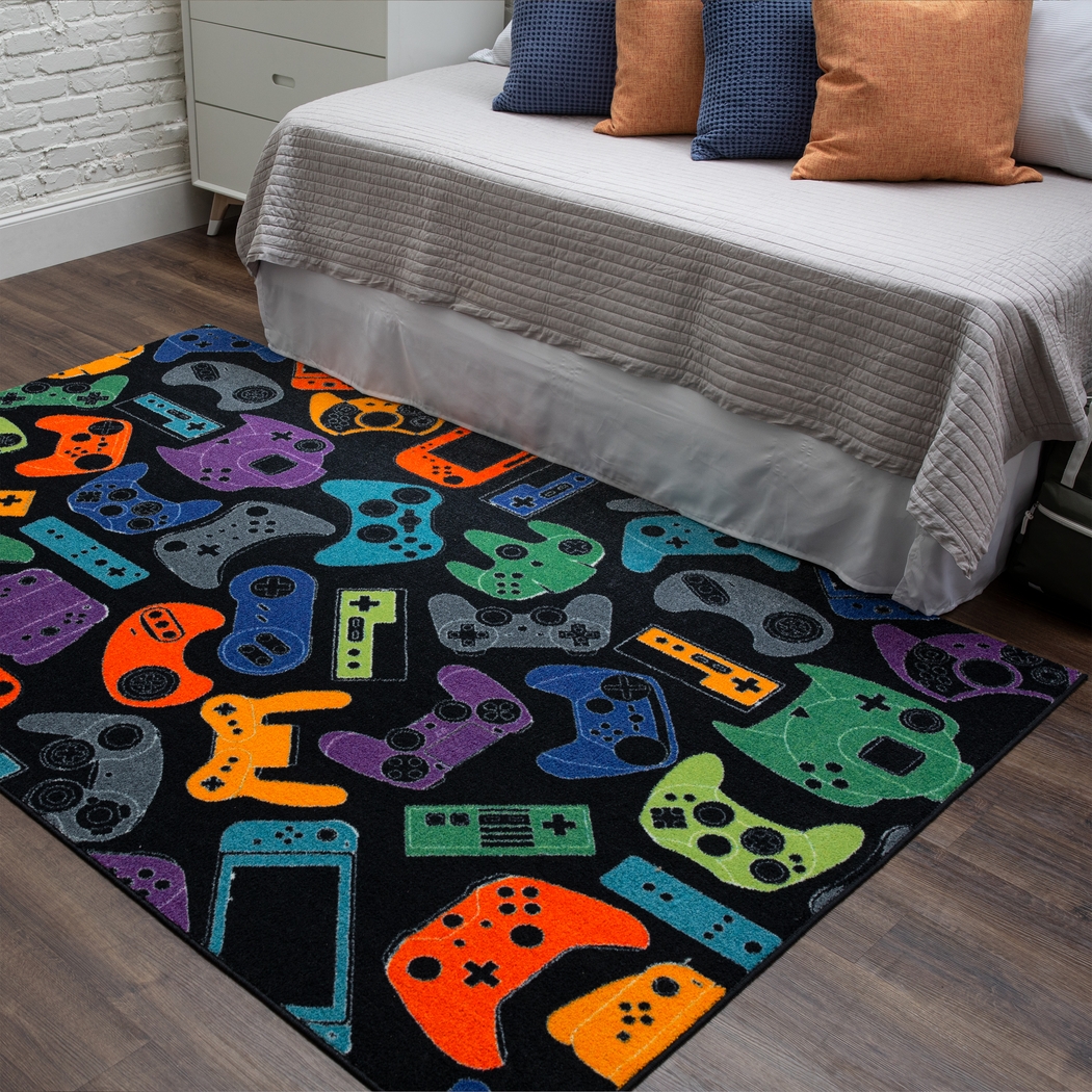 Kids Gamer's Dream Black 5' x 8' Rug - Thumbnail - Image 8