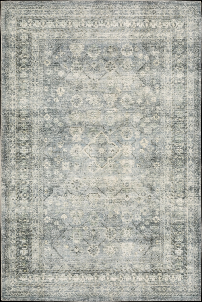 Kids Garden Treasures III Blue 5'3 x 7'3 Rug - Thumbnail - Image 1