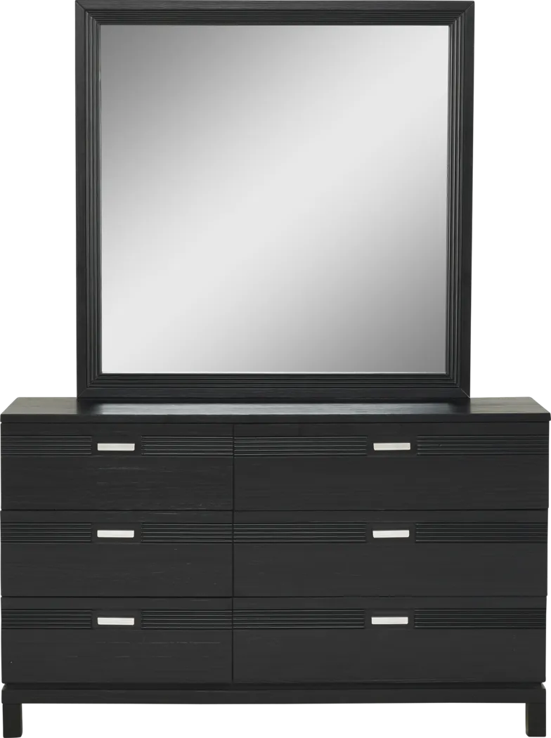 Kids Gardenia Kids Black Dresser and Mirror - Thumbnail - Image 1