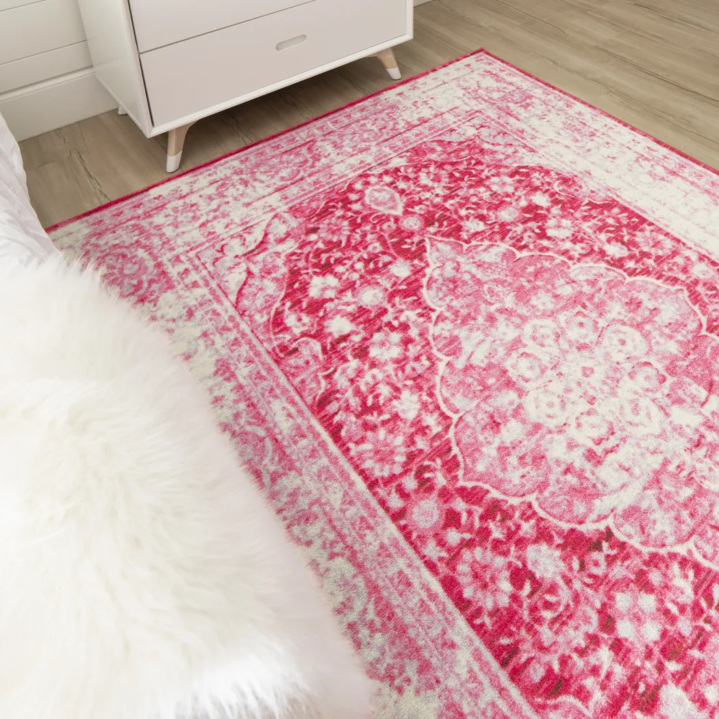 Kids Gembridge Pink 4' x 6' Rug - Thumbnail - Image 11