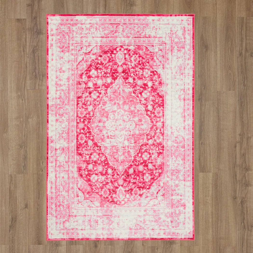 Kids Gembridge Pink 4' x 6' Rug - Thumbnail - Image 12