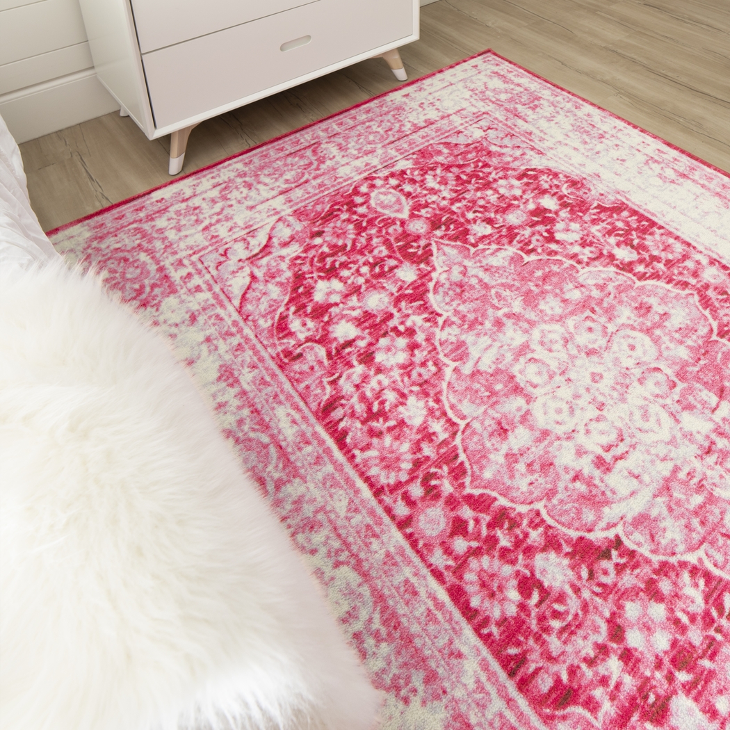 Kids Gembridge Pink 5' x 8' Rug - Thumbnail - Image 11