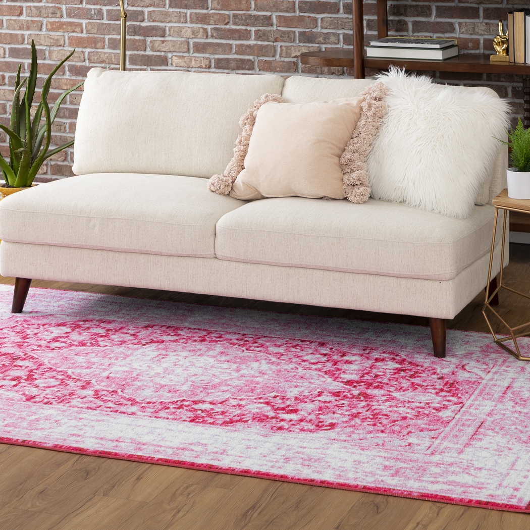 Kids Gembridge Pink 5' x 8' Rug - Thumbnail - Image 3