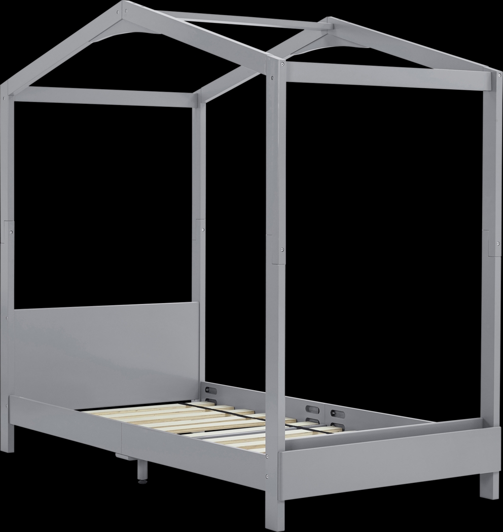 Kids Geoga Gray Twin Bed - Thumbnail - Image 3