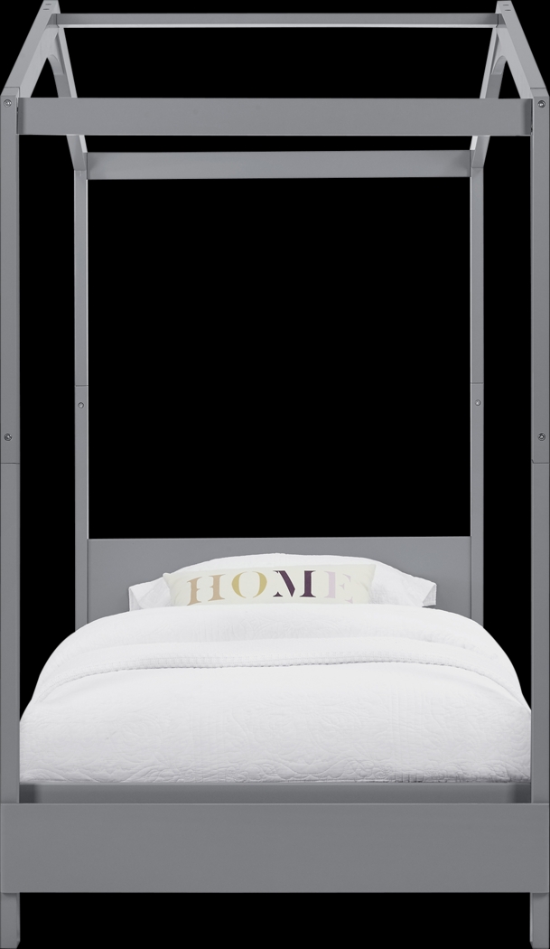 Kids Geoga Gray Twin Bed - Thumbnail - Image 4