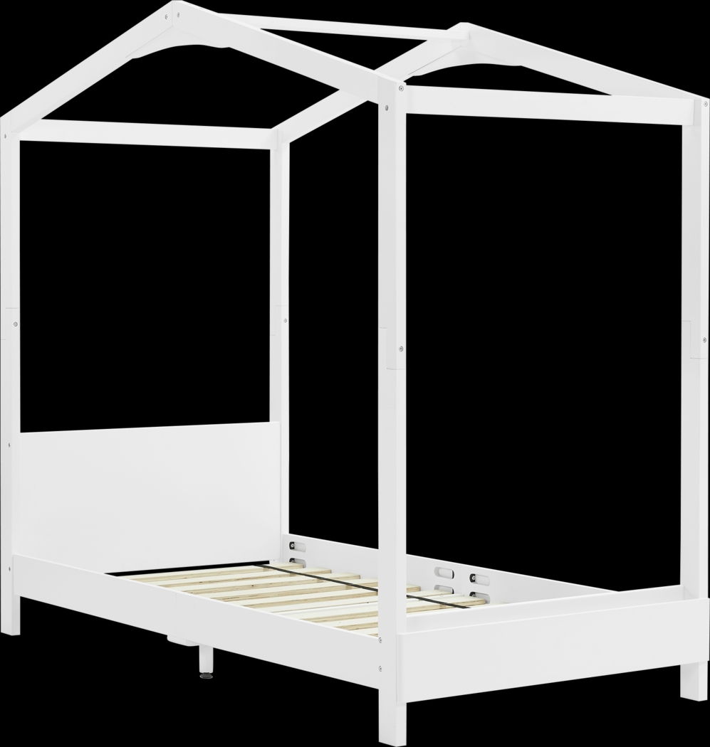 Kids Geoga White Twin Bed - Thumbnail - Image 3