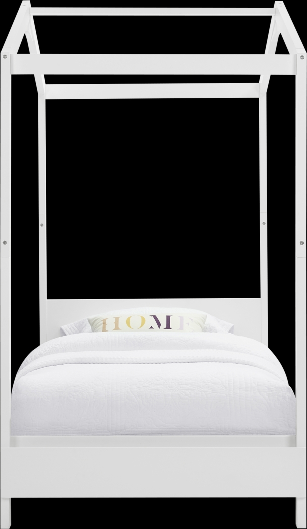 Kids Geoga White Twin Bed - Thumbnail - Image 4